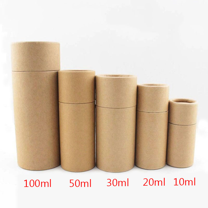 Factory Empty Natural Paper Box for Glass Essential Oil Bottles