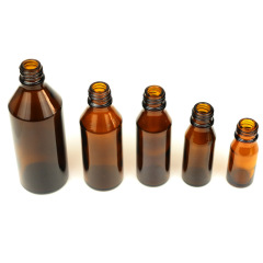 Épaule oblique 10 / 15 / 20 / 30 / 50 / 100ml bouteille d'huile essentielle d'ambre