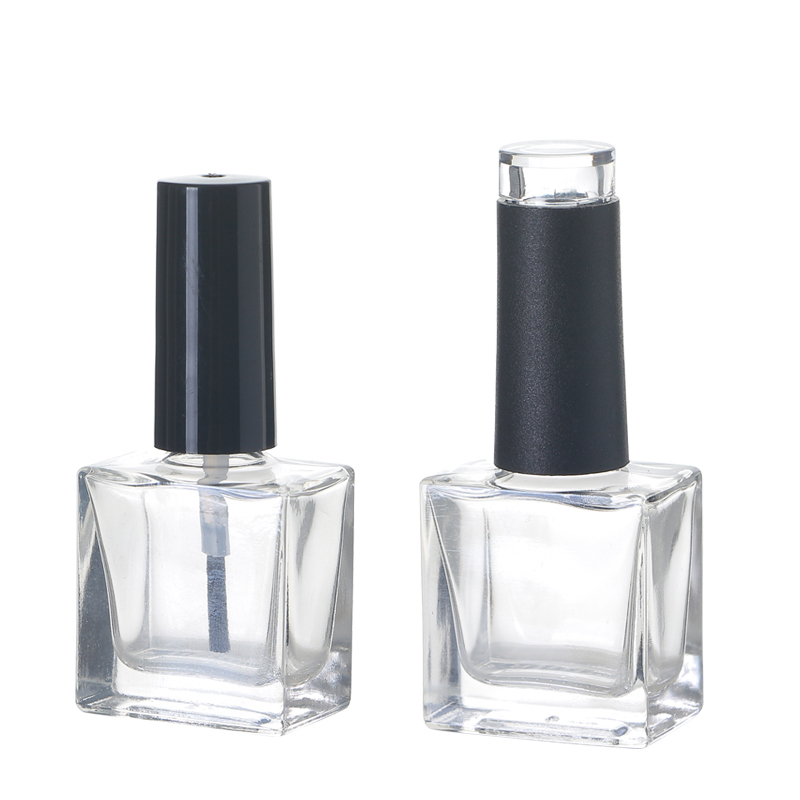Botella de aceite de esmalte de uñas de vidrio con forma de rectángulo al por mayor de 5ML
