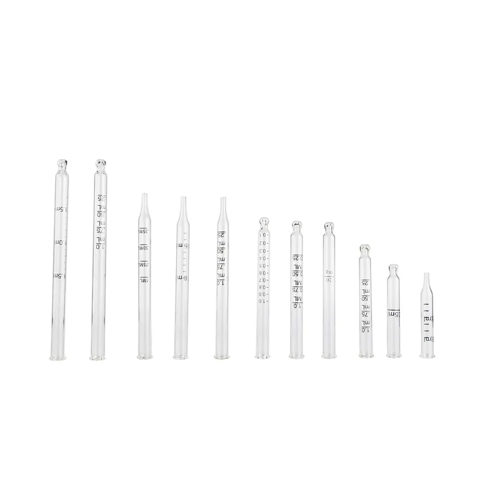 Wholesale Custom size Different Type Tip Glass Tube for dropper bottle