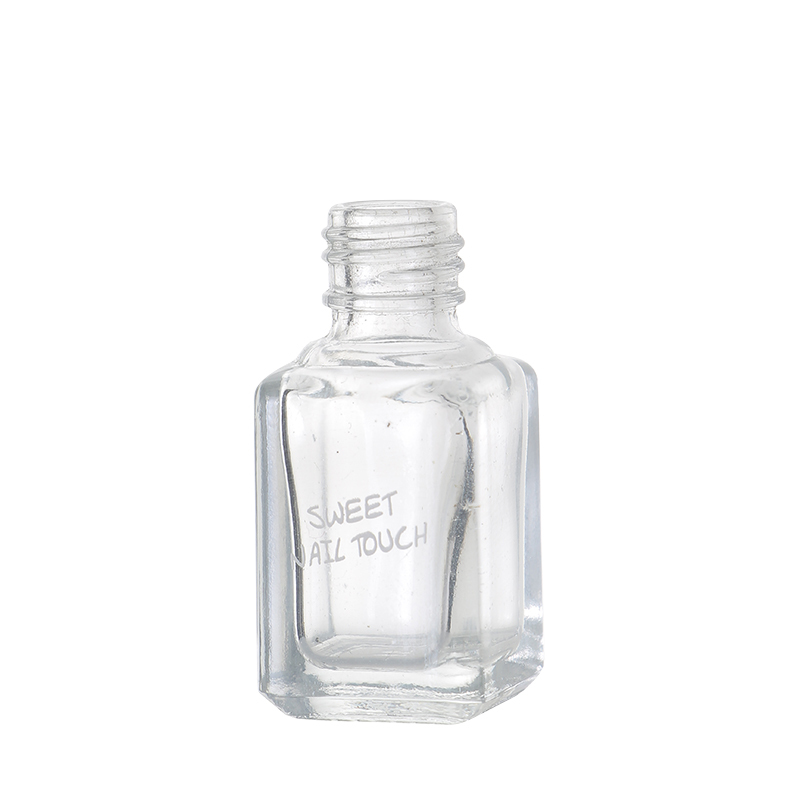 卸売空の7.3グラム正方形透明ガラスマニキュアボトル化粧品ボトル