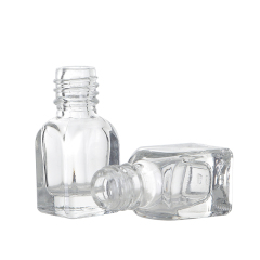 Großhandel leere 3g transparentes Glas Nagellack Flasche Kosmetikflasche