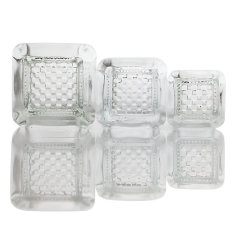 10ml 20ml 30ml 40ml Clear Square Bottle with  Dropper