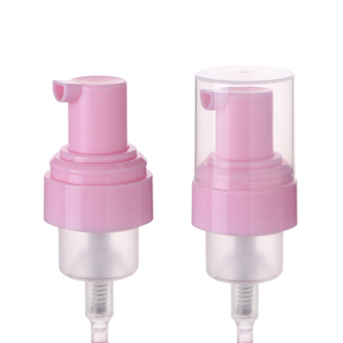 Wholesale 30mm Pink Foam Pump Sprayer PP Transparent Overcap