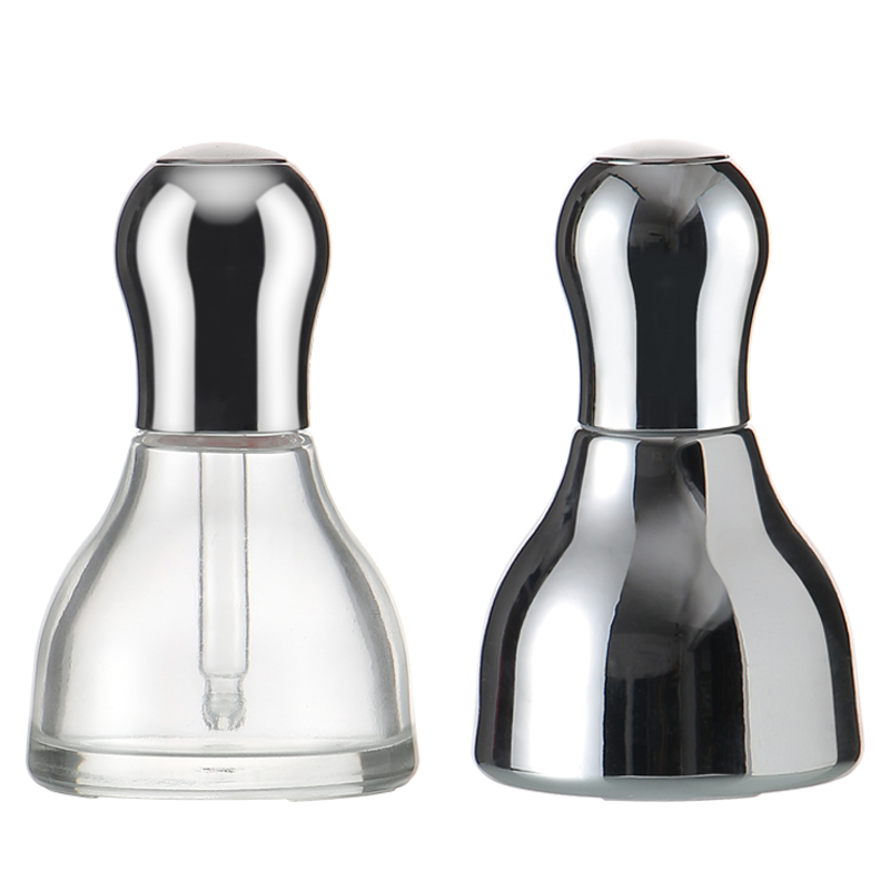 30 mlのユニークな形状のガラス瓶精油ガラス瓶