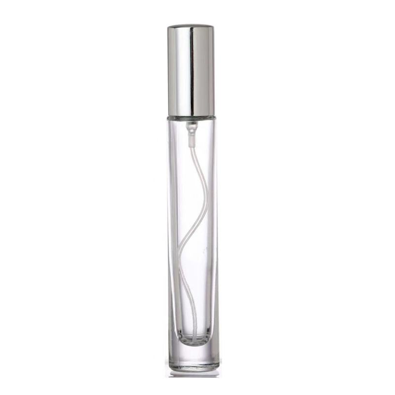 Garrafas redondas de 10ml Mini Grosso Bottom Clear Glass Pulverizador Garrafa com tampa