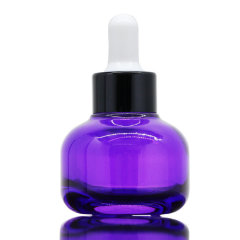 5 - 100ml electroplaqué or anti - lumière huile essentielle cosmétique Lotion compte - gouttes bouteille vide en verre