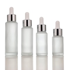 15ml 25ml 35ml 55ml Clear frosted Bottle with dropper