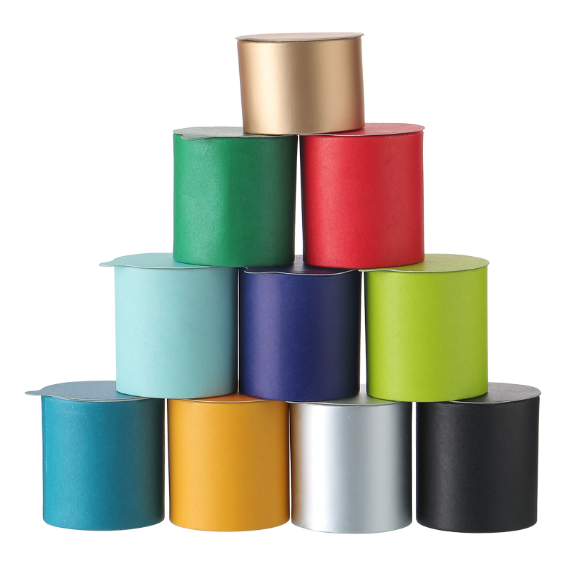 Contenedores de velas vacías personalizados de latas de velas vacías de vidrio esmerilado de color pantong