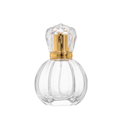 Wholesale 50ml 100ml Crimp Neck Pumpkin Shape Glass Perfume Bottle