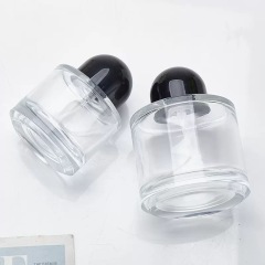 Wholesale 30ml 50ml 100ml Crimp Neck Round Glass Perfume Bottle