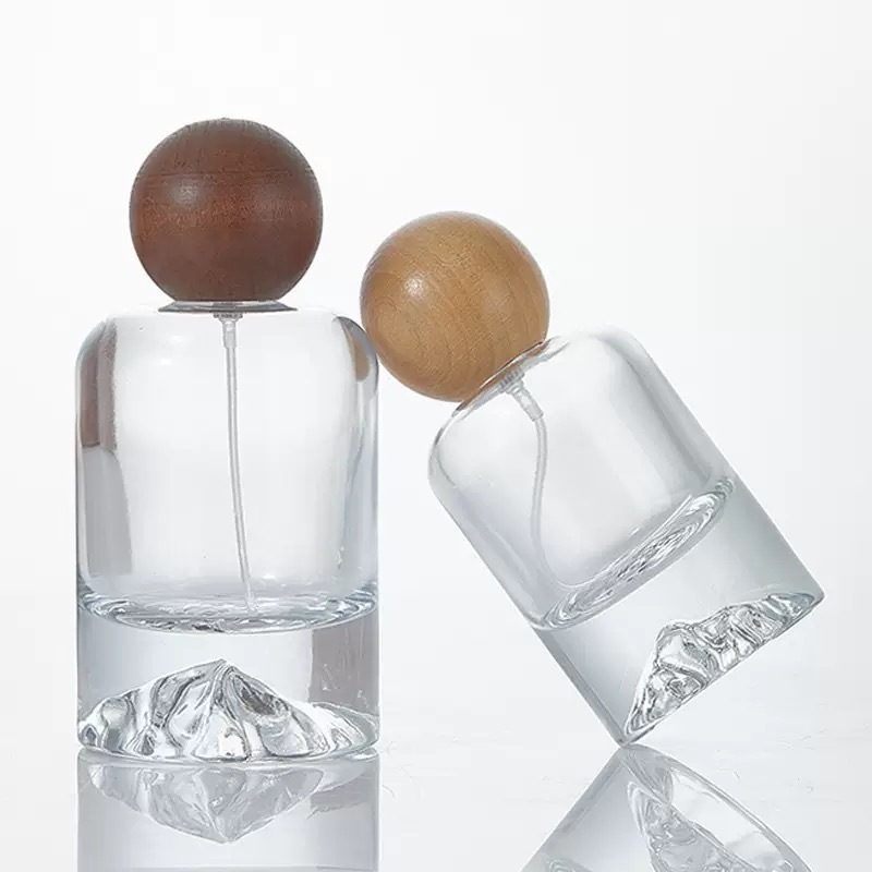 Wholesale 30ml 50ml 100ml Crimp Neck Round Glass Perfume Bottle