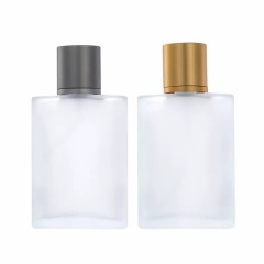 Wholesale 30ml 50ml 100ml Crimp Neck Flat Rectangle Glass Perfume Bottle