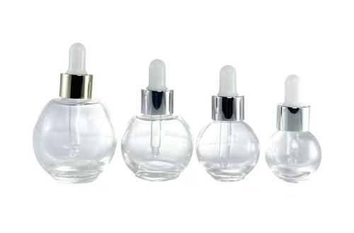 5 - 100ml electroplaqué or anti - lumière huile essentielle cosmétique Lotion compte - gouttes bouteille vide en verre