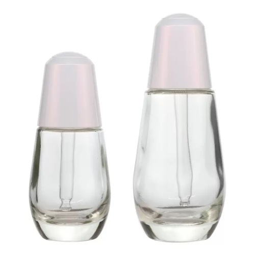 5 - 100ml electroplaqué or anti - lumière huile essentielle cosmétique Lotion compte - gouttes bouteille vide en verre