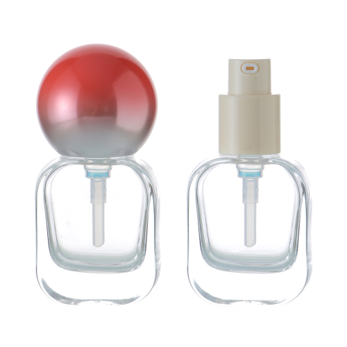 20ml 30ml Round Shoulder Rectangle Shape Glass Lotion Bottle