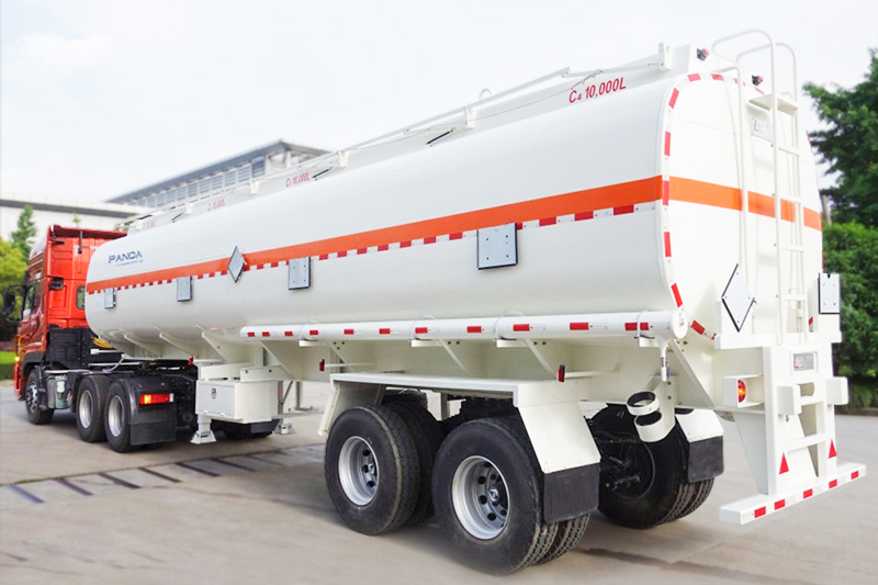 How many liters does fuel tank truck trailer hold?