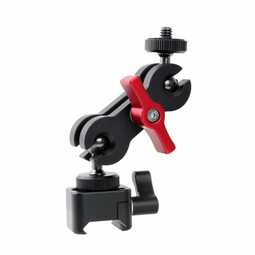 NICEYRIG NATO Clamp Quick Release with 1/4" Thread Screw Ballhead Monitor Mount Applicable Filed Monitor, LED Light, Audio Recorders, Camera Cage Rig