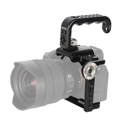 Niceyrig camera cage kit with Arri Locating Top Handle for Sony A7MIV(A7IV)/A7RIV/ILCE-7S3/A7S3