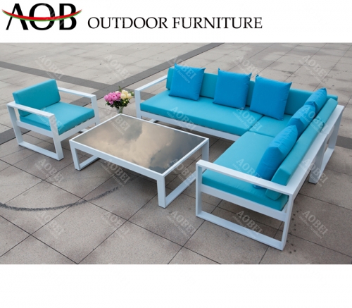 AOB AOBEI outdoor garden home hotel apartment aluminum sofa lounge furniture set