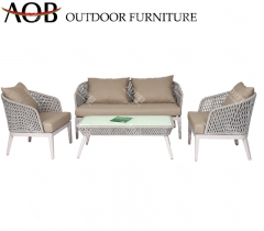 aobei aob outdoor garden patio rope woven sofa lounge furniture set