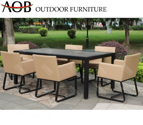 aob aobei outdoor wholesale garden restaurant home 6 seat dining furniture set