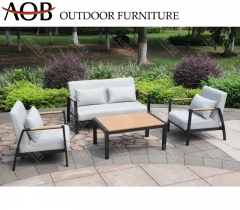 AOB aobei outdoor garden patio aluminum 4 pieces leisure sofa lounge furniture set