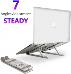 Aluminum Ventilated Notebook Riser for MacBook Air Pro, Dell XPS, More 10-15.6 inches PC Computer, Tablet, iPad