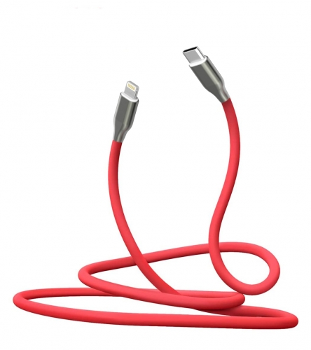 Silicone USB-C to Lightning cable