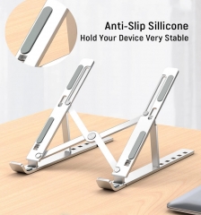 Factory Price for Foldable Portable Multi-Angle 6 level Adjustable Laptop Stand Aluminum Non-slip Holder
