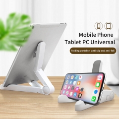 Customizable logo Extensible Universal Folding Desktop Smart Phone Holder Flexible Foldable Adjustable Stand Cell Phone Holder
