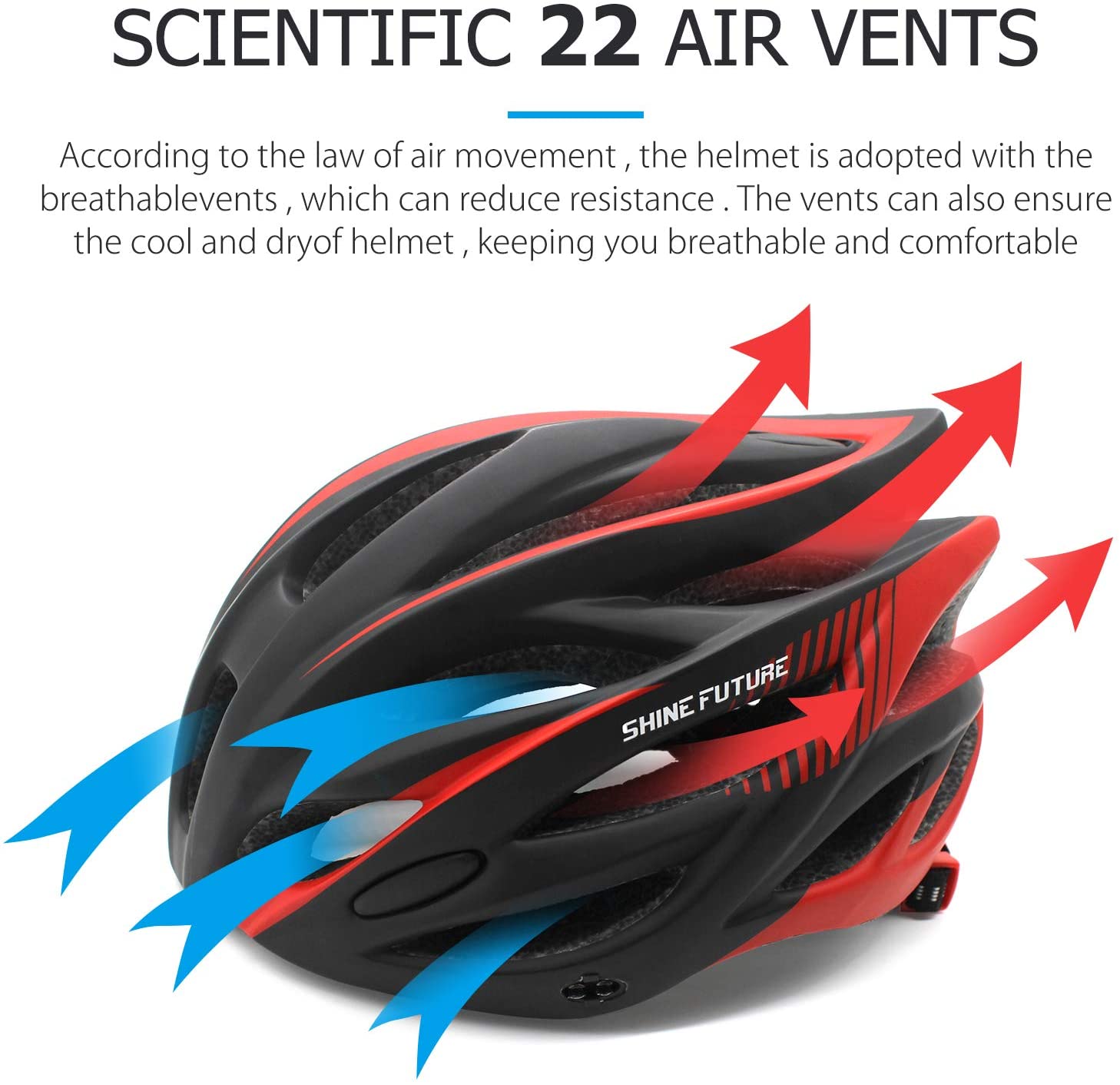 shine future Bike helmet, adjustable lightweight bicycle helmets for ...