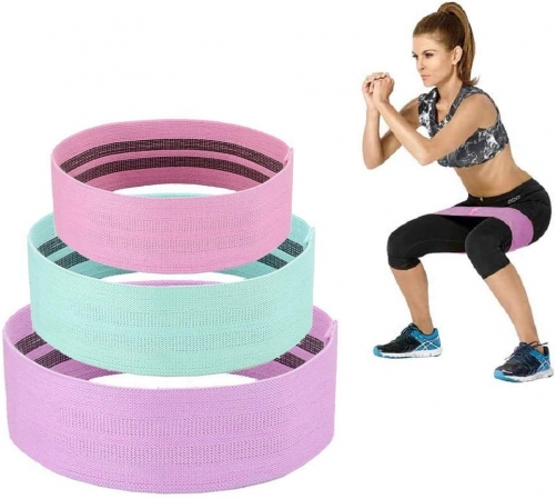 CHYU Fitness Bands, Resistance Bands, Resistance Bands, Training Bands for Legs and Buttocks, Non-Slip Rubber Bands for Beginners, Ideal for Home Trai