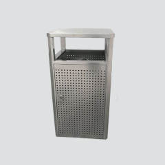 Outdoor Metal Rectangular Waste Bin