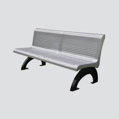 steel park long decorative bench