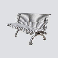 outdoor stainless steel garden bench