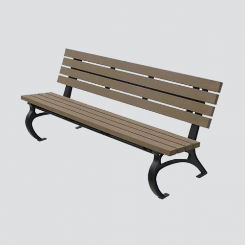 outdoor cast iron wood bench