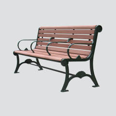 outdoor garden wood plastic composite bench seat