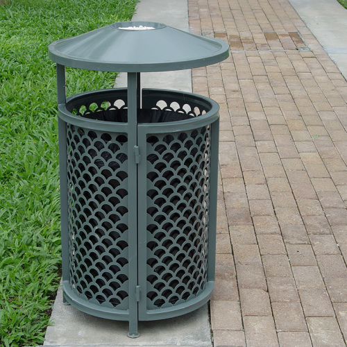 garden metal mesh rubbish bins