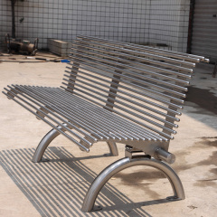 outdoor stainless steel garden bench