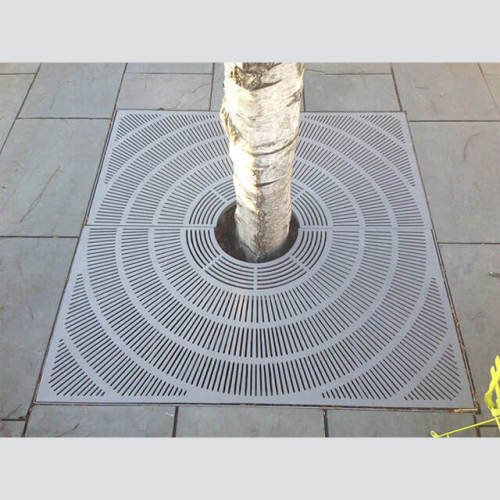 Stainless steel walkways square tree grate