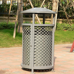 garden metal mesh rubbish bins