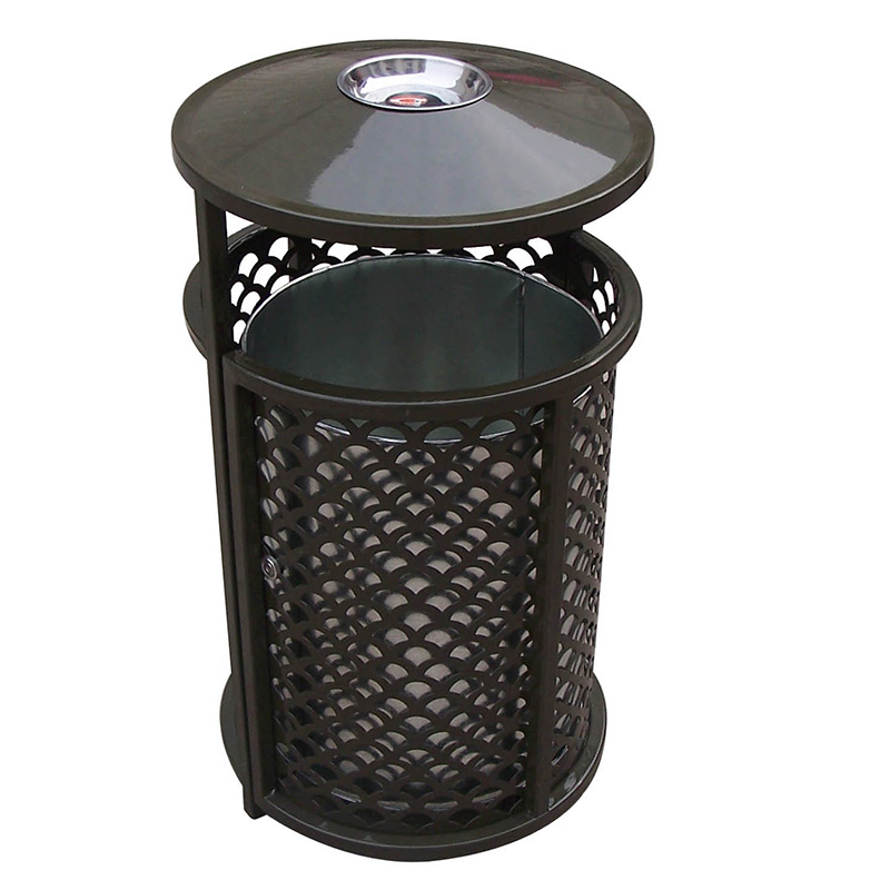 garden metal mesh rubbish bins