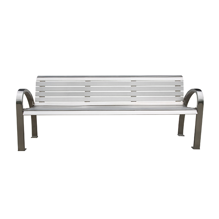 park steel outdoor patio bench