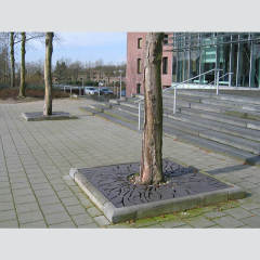 Galvanized Steel Tree Covered Grate