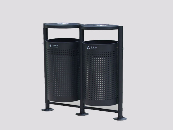 wholesale black outdoor Trash Can