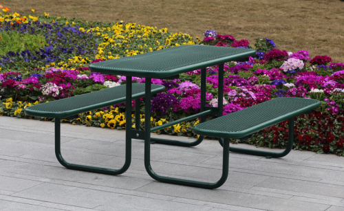 Outdoor furniture thermoplastic picnic table with bench