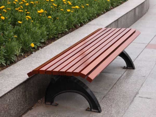 Wood Slat Bench