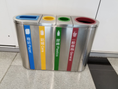 Outdoor Stainless Steel Huge Trash Bin