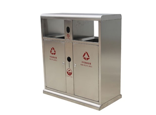 Outdoor Stainless Steel Waste Bin